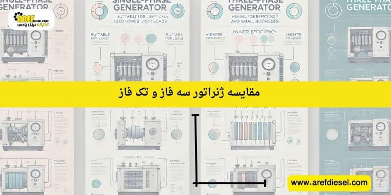 مقایسه ژنراتور سه فاز و تک فاز