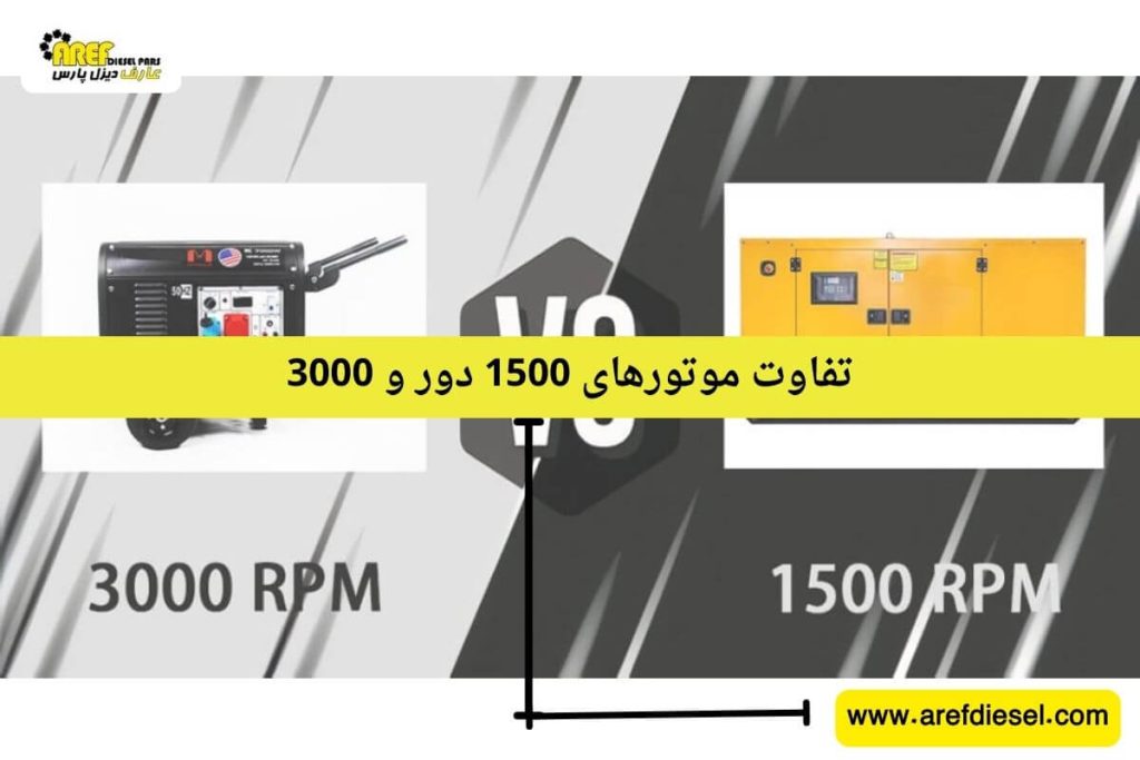 تفاوت موتورهای 1500 دور و 3000 دور در دیزل ژنراتورها