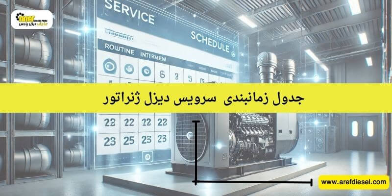 جدول زمان&zwnj;بندی سرویس دیزل ژنراتور + فایل PDF قابل دانلود